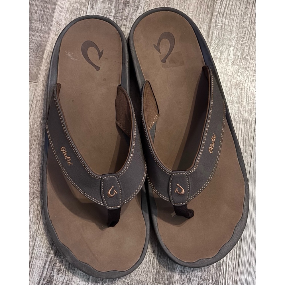 OluKai 'Ohana men's beach sandals sz 17